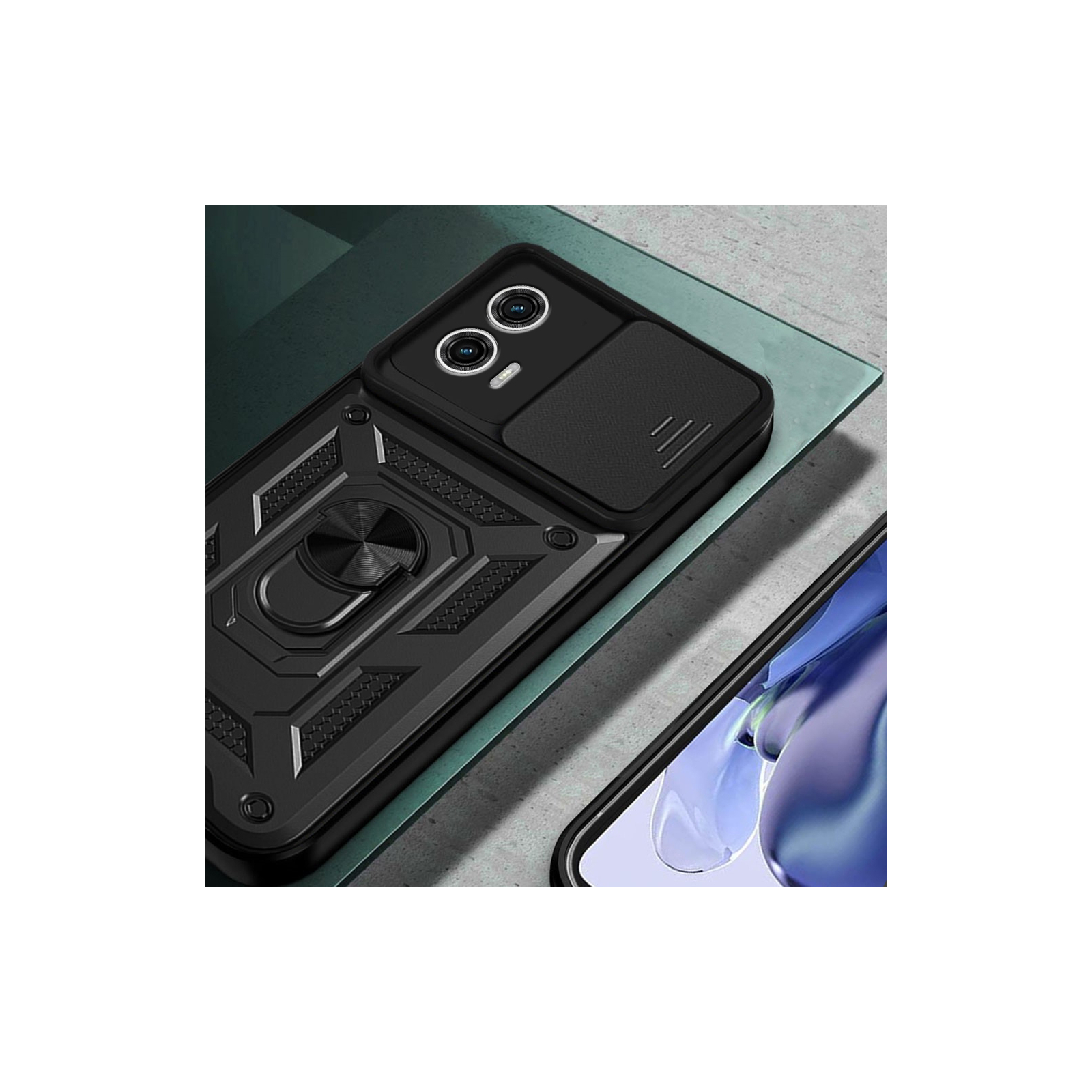 Чохол до мобільного телефона BeCover Military Motorola Moto G73 Black (709982) зображення 3