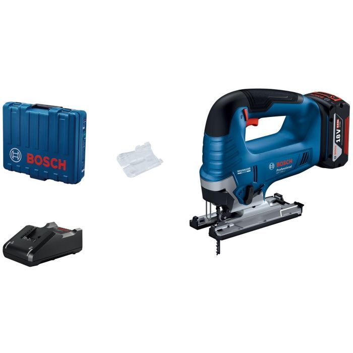Електролобзик Bosch GST 185-LI, 18В, 4Аг, 0-3500 об/хв, хід 26мм, кейс (0.601.5B3.023) зображення 10