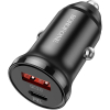 Зарядний пристрій BOROFONE BZ18A PD20W+QC3.0 car charger USB-A/Type-C Black (BZ18AB)