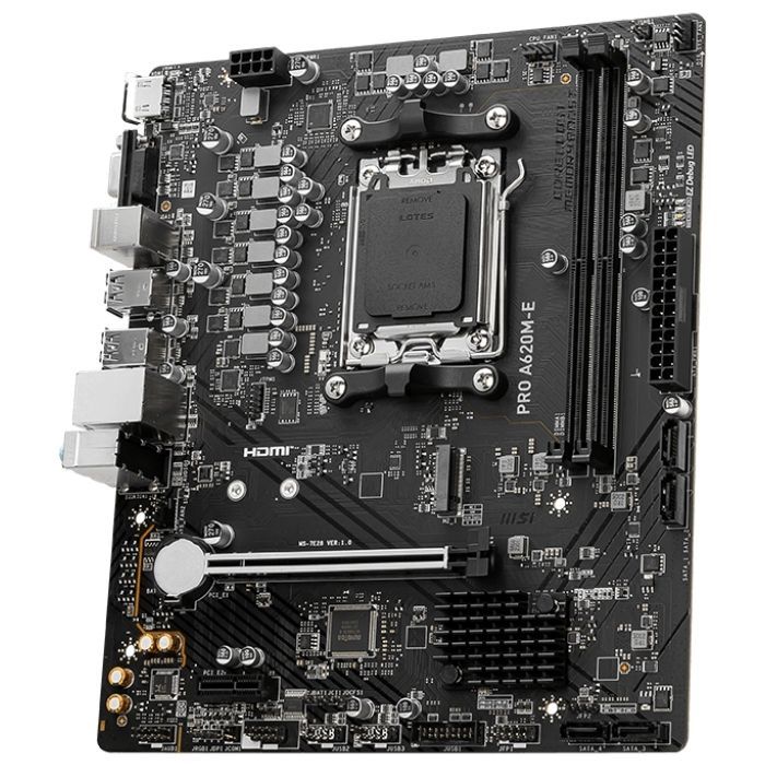Материнская плата MSI PRO A620M-E изображение 3