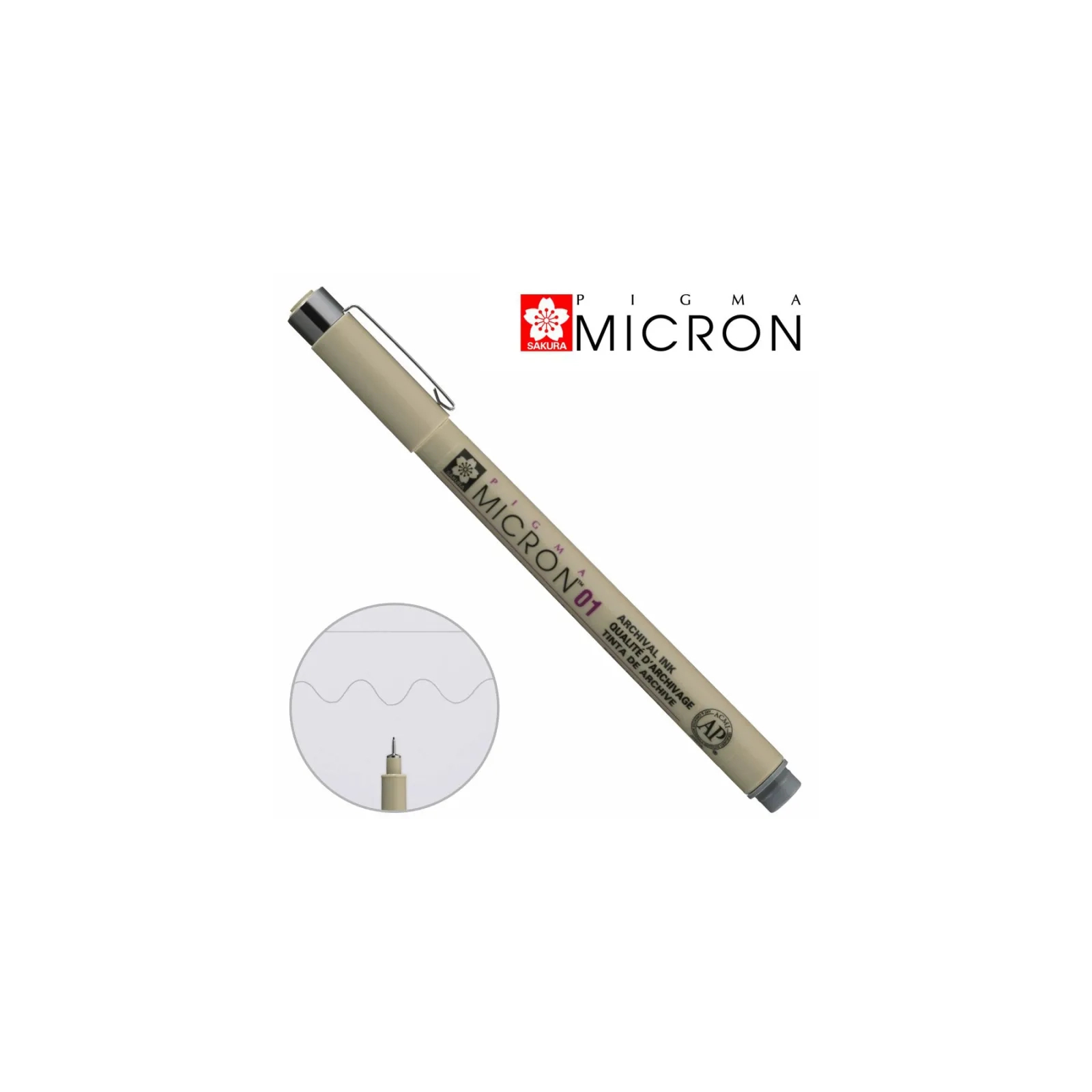 Лайнер Sakura Pigma Micron (0.1) 0,25 мм Серый (084511333666) изображение 4
