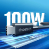 Дата кабель USB-С to USB-С 0.8m Thunderbolt4 40Gbps Power Delivery 100W 8K60Hz Choetech (A3010-BK) зображення 3