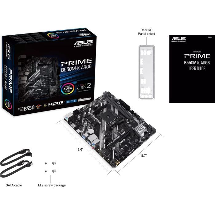 Материнская плата ASUS PRIME B550M-K ARGB изображение 7
