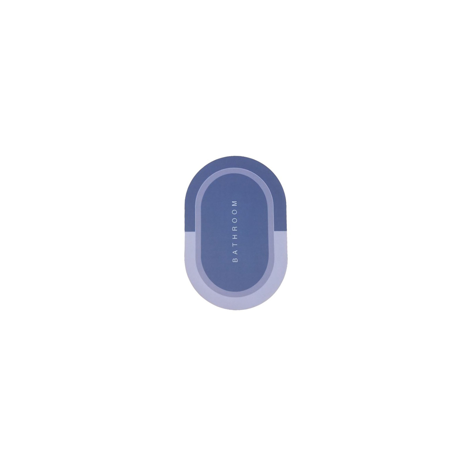 Коврик для ванной Stenson суперпоглощающий 40 х 60 см овальный светло-голубой (R30939 l.blue) изображение 2