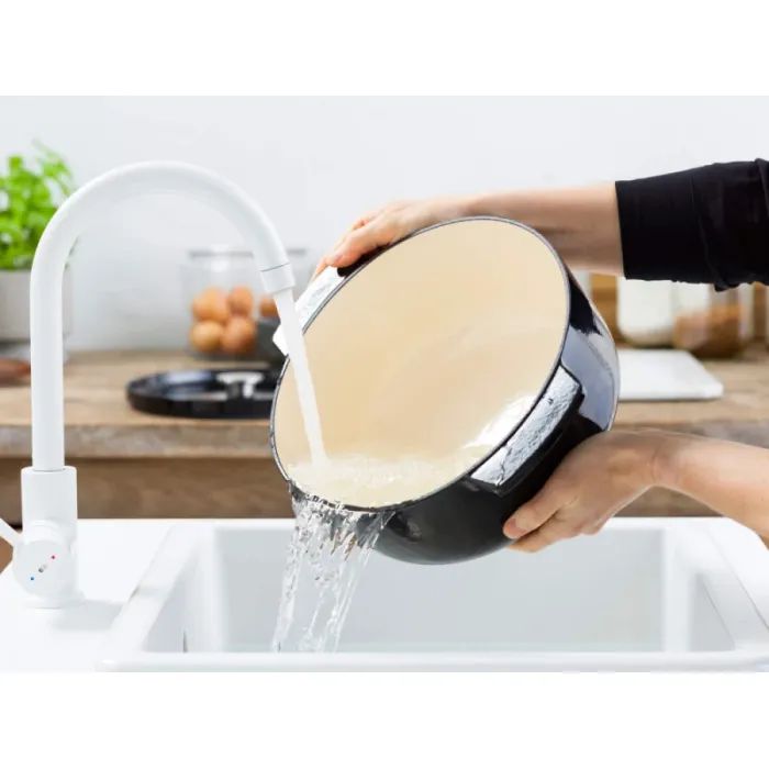 Каструля KitchenAid чавунна з кришкою 5,2 л Суха троянда (CC007431-001) зображення 7