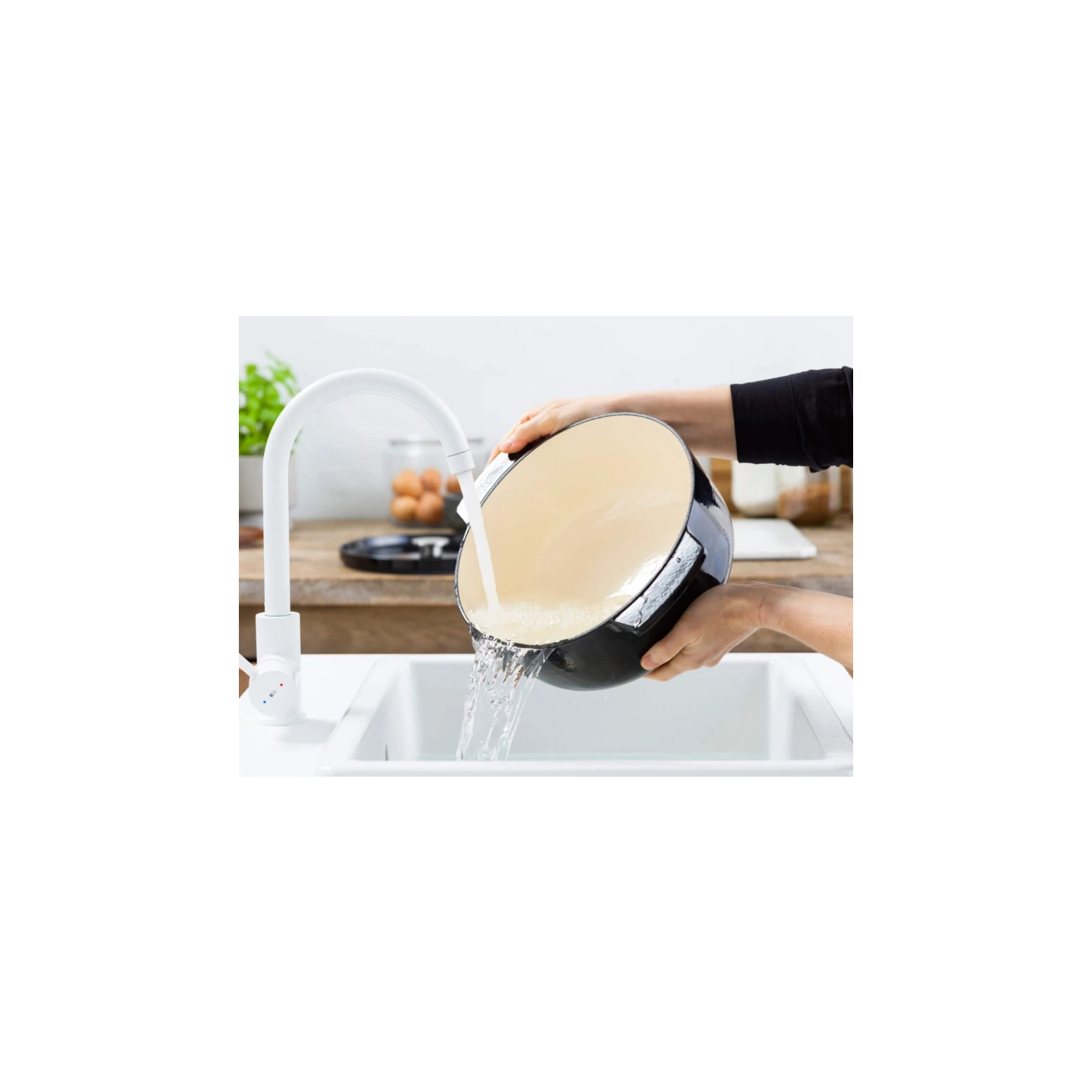 Кастрюля KitchenAid чавунна з кришкою 5,2 л Чорна (CC006061-001) изображение 7