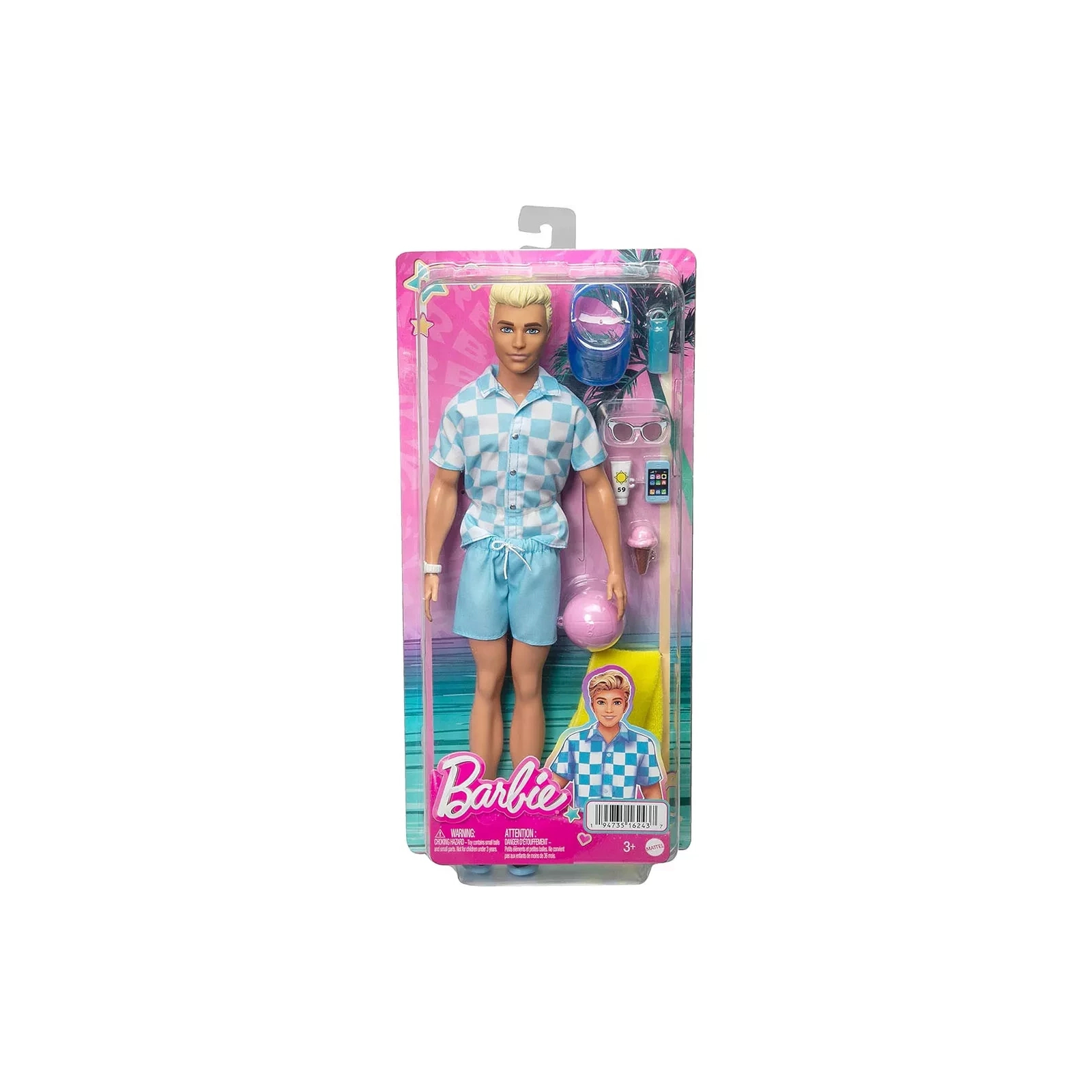 Кукла Barbie Пляжная прогулка (HPL74) изображение 5