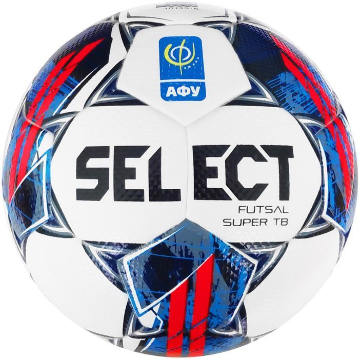 М'яч футзальний Select Super TB v22 АФУ біло-чевоний, синій Уні 4 (5703543313013)