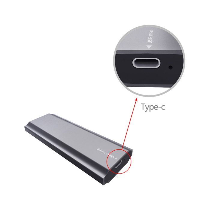 Кишеня зовнішня Dynamode M.2 SSD NVMe/SATA combo USB3.2 GEN2 USB-C (DM-CAD-SSD05) зображення 3