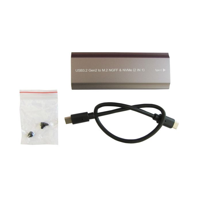 Кишеня зовнішня Dynamode M.2 SSD NVMe/SATA combo USB3.2 GEN2 USB-C (DM-CAD-SSD05) зображення 6