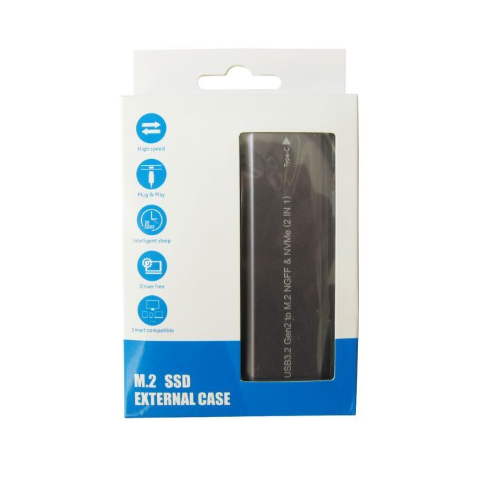 Кишеня зовнішня Dynamode M.2 SSD NVMe/SATA combo USB3.2 GEN2 USB-C (DM-CAD-SSD05) зображення 9