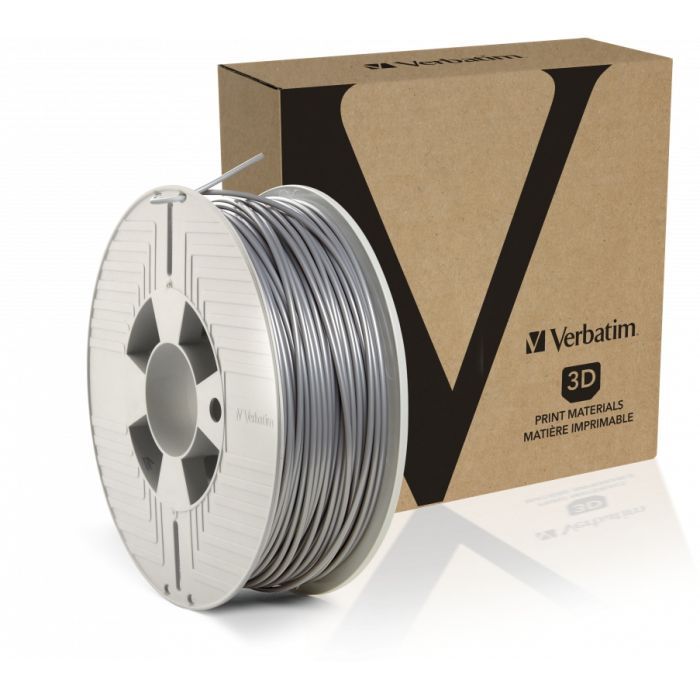 Пластик для 3D-принтера Verbatim ABS 2.85мм Aluminium Grey 1kg (55036) зображення 3