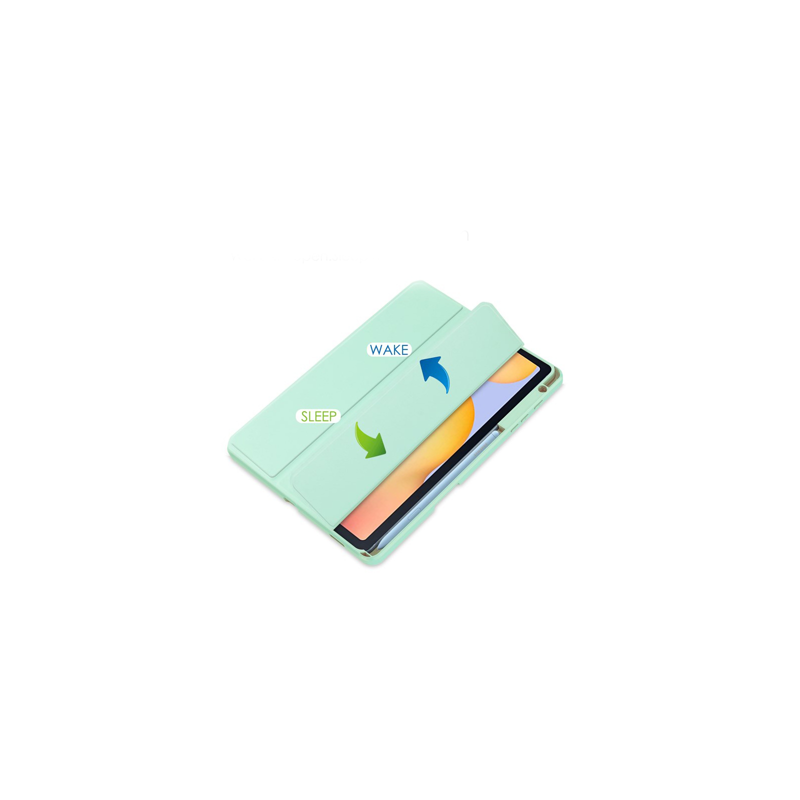 Чехол для планшета BeCover Soft Edge Stylus Mount Samsung Tab S6 Lite (2024) 10.4" P620/P625/P627 Green (710842) изображение 4