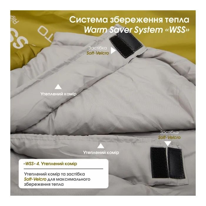 Спальний мішок Mousson PLATO R Olive (9044) зображення 10
