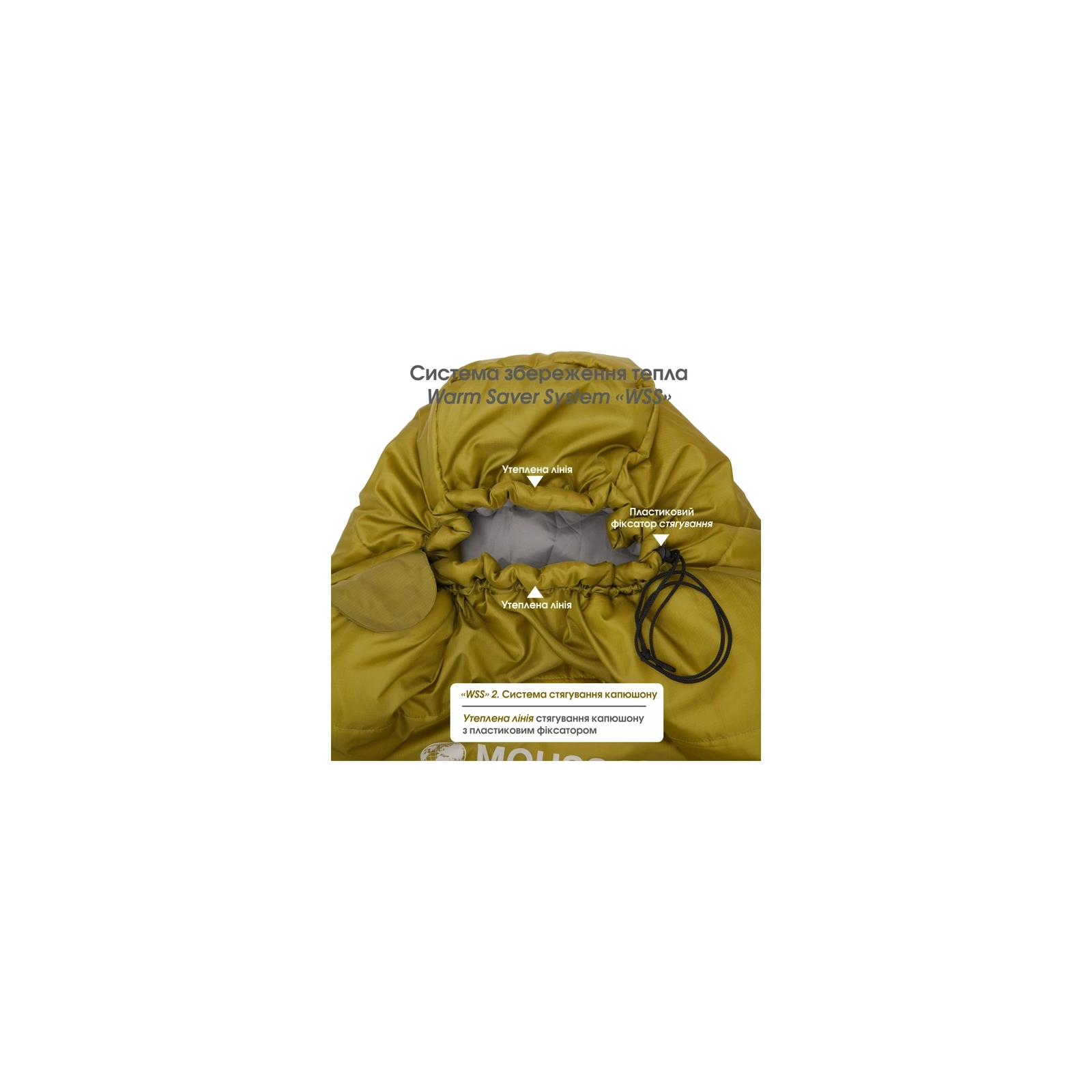 Спальный мешок Mousson PLATO R Olive (9044) изображение 8