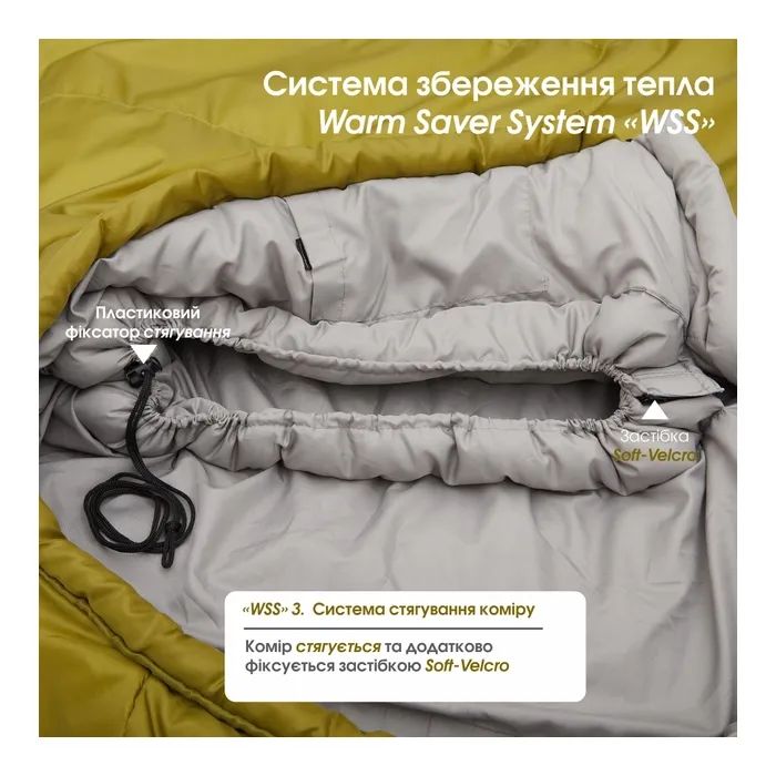 Спальний мішок Mousson PLATO R Olive (9044) зображення 9