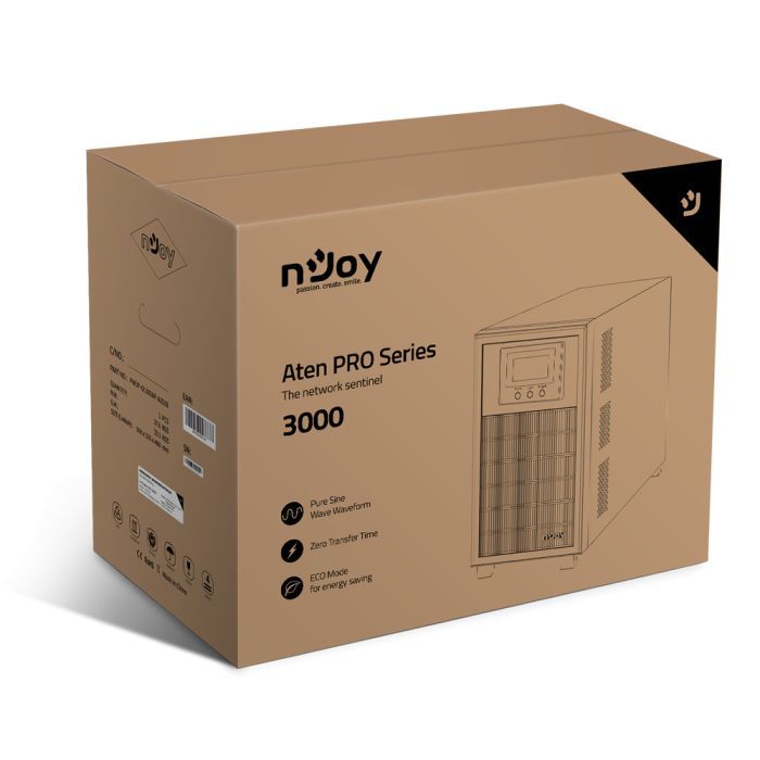 Источник бесперебойного питания nJoy Aten Pro 3000VA USB (PWUP-OL300AP-AZ01B) изображение 7