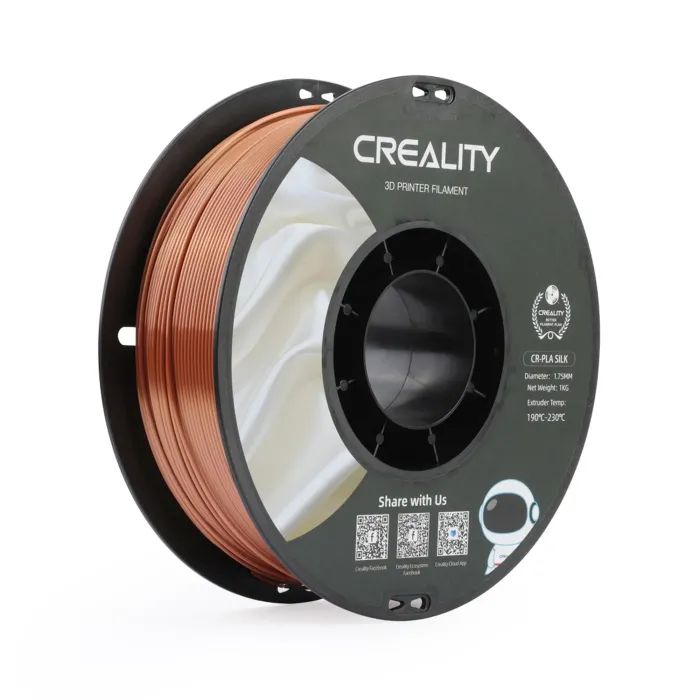 Пластик для 3D-принтера Creality PLA silky shine 1кг, 1.75мм, silver (3301120007)
