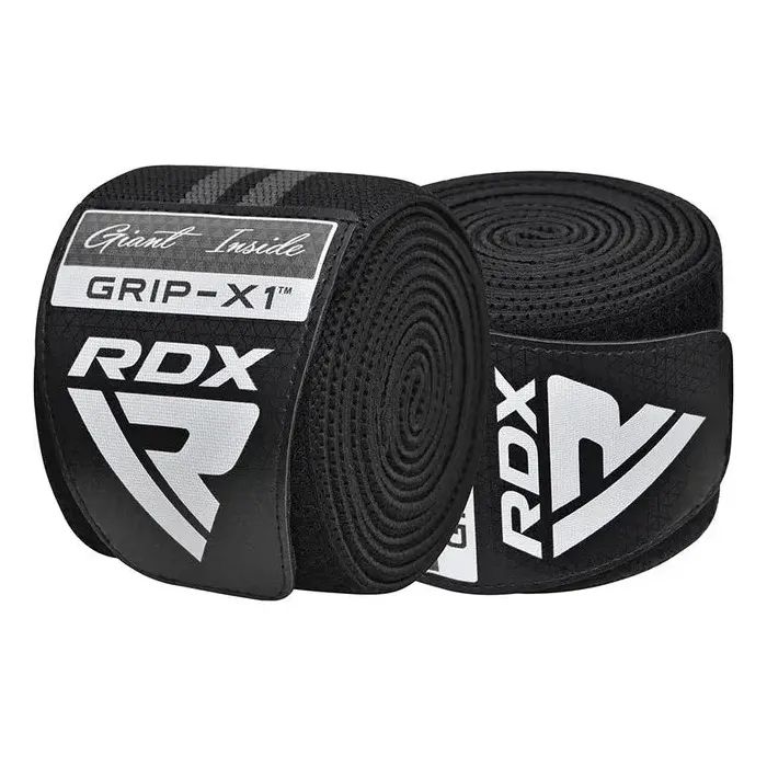 Бинт для спорту RDX KR11 Gym Knee Wrap Black/White (WAH-KR11BW) зображення 2