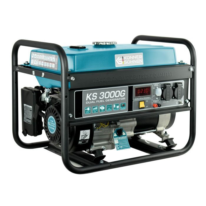Генератор Konner&Sohnen газ-бензин KS 3000G, 230V, 3.0kW, ручний запуск (KS3000G) зображення 2