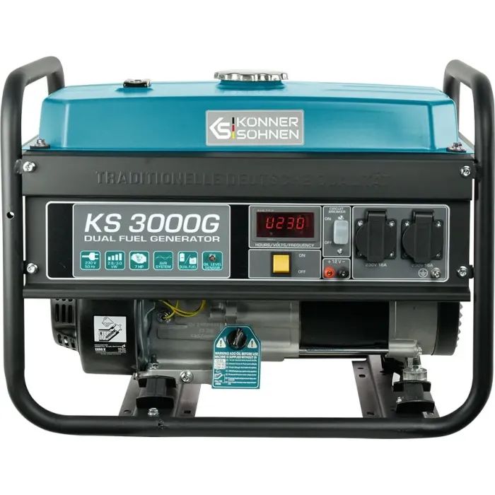 Генератор Konner&Sohnen газ-бензин KS 3000G, 230V, 3.0kW, ручний запуск (KS3000G) зображення 8