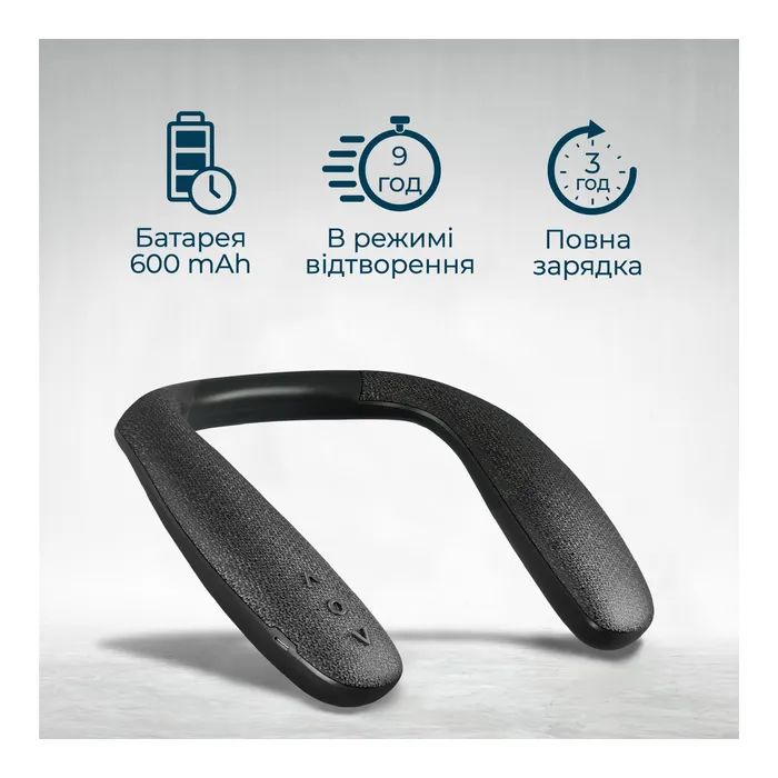 Акустична система Promate Hook Black (hook.black) зображення 6