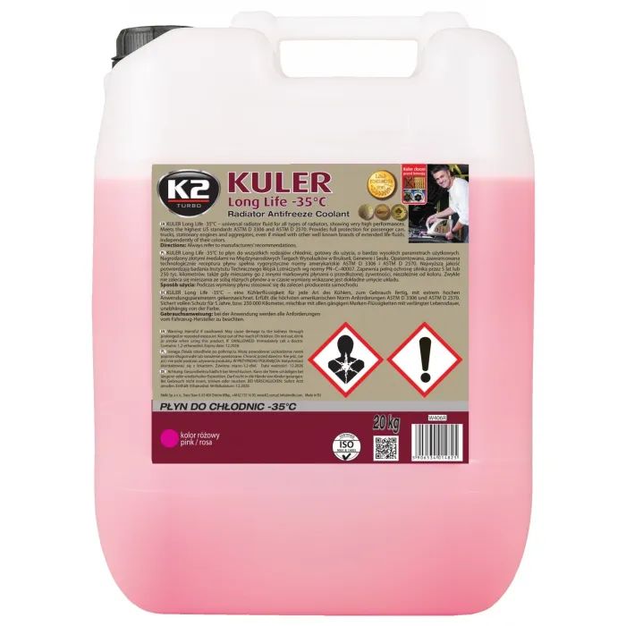 Антифриз K2 Kuler Long Life -35 °C G13 20 кг (W406R)