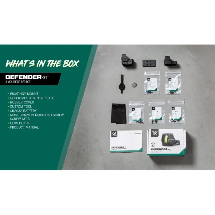 Коліматорний приціл Vortex Defender-ST 3 MOA Red Dot (DFST-MRD3) (930745) зображення 5