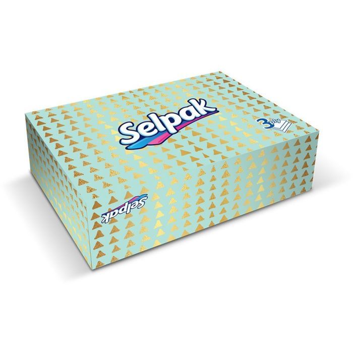 Салфетки косметические Selpak 3 слоя 70 шт. (8690530454781) изображение 2