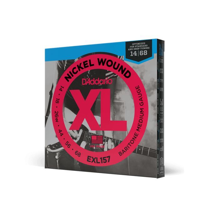 Струны для гитары D'Addario XL Nickel Wound Baritone Medium (14-68) (EXL157) изображение 3