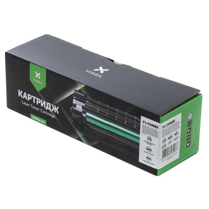 Картридж Vinga CANON 046H Black /CF410X Universal, 6.6K (V-L-C046BX) изображение 2