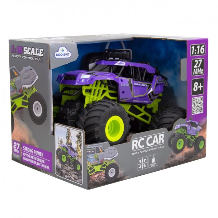 Радіокерована іграшка Sulong Toys Bigfoot Off-road – Violet (1:16, 27 МГц (MHz)) (SL-358RHV) зображення 3