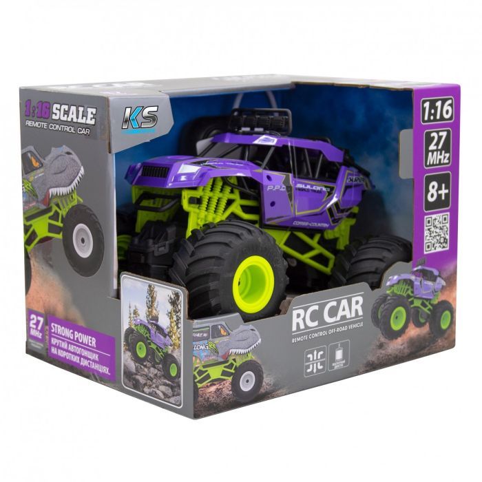 Радіокерована іграшка Sulong Toys Bigfoot Off-road – Violet (1:16, 27 МГц (MHz)) (SL-358RHV) зображення 4