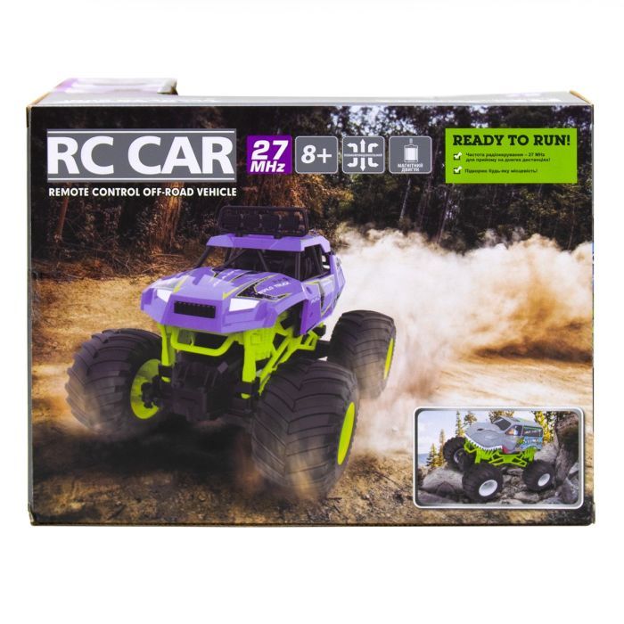 Радіокерована іграшка Sulong Toys Bigfoot Off-road – Violet (1:16, 27 МГц (MHz)) (SL-358RHV) зображення 5