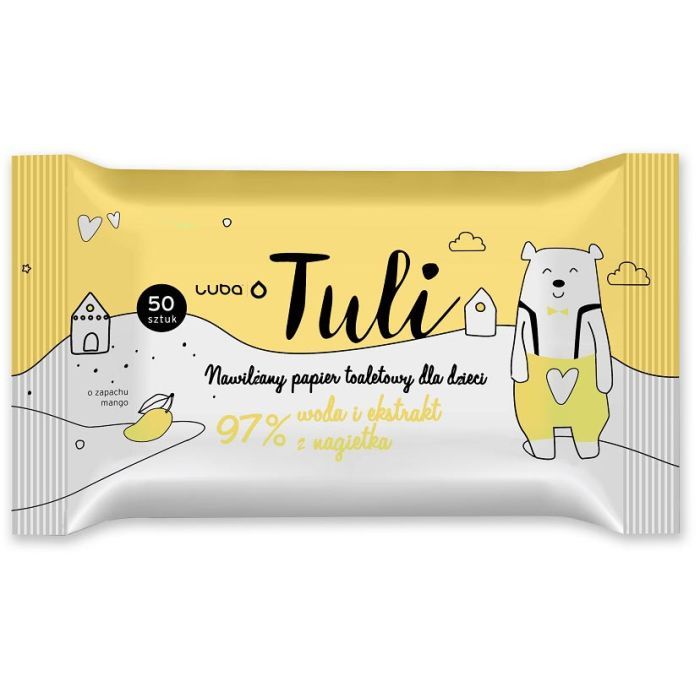 Туалетная бумага Luba Tuli Увлажненный для детей Манго 50 шт. (5903968220464)