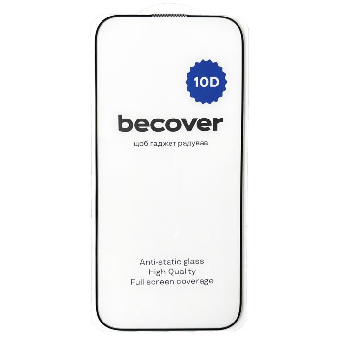 Стекло защитное BeCover Apple iPhone 16 Pro 10D Black (712323) изображение 2