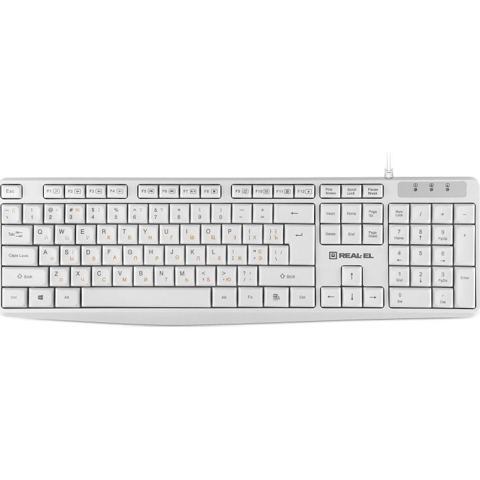 Клавиатура REAL-EL RK-513 USB White (EL123100047) изображение 2