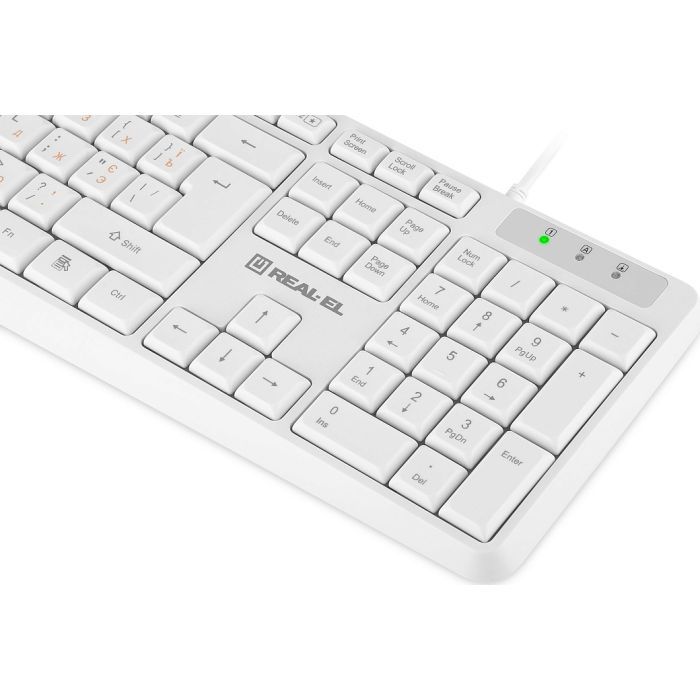 Клавиатура REAL-EL RK-513 USB White (EL123100047) изображение 4