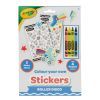 Набор для творчества Crayola Раскраски-наклейки Роллер-диско С карандашами (15754-B) изображение 3