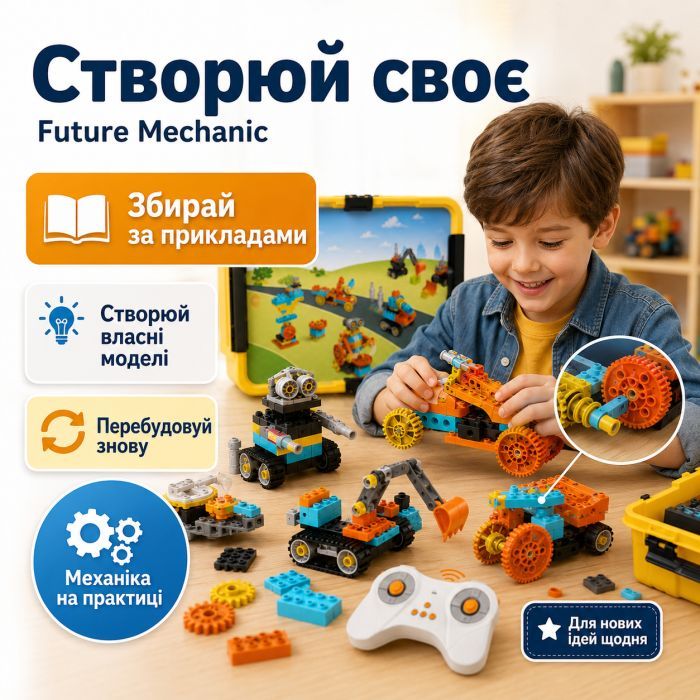 Конструктор Makerzoid Big Bloks - Future Mechanic (Механік майбутнього) (MKZ-OBK-EC) зображення 10