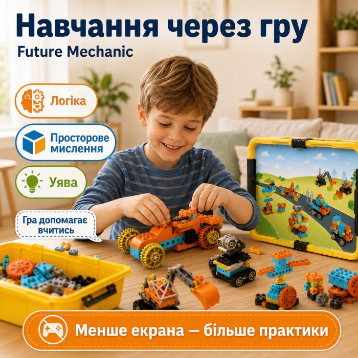 Конструктор Makerzoid Big Bloks - Future Mechanic (Механік майбутнього) (MKZ-OBK-EC) зображення 9