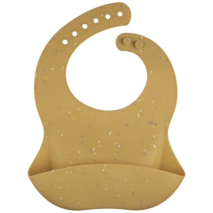 Нагрудничок Canpol babies DOTS силіконовий з кишенькою, сірий (51/029_grey)