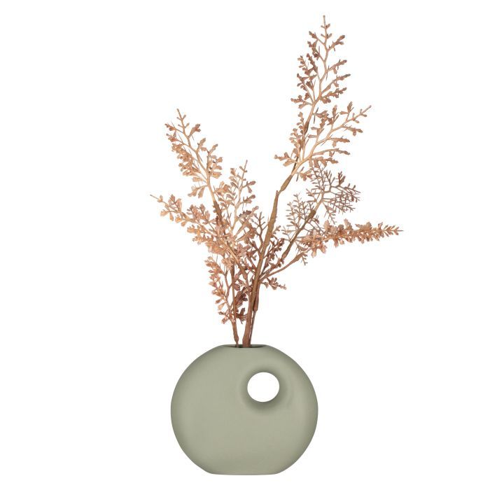 Ваза Ardesto Capri, 14х12см, порцеляна, зелений (AR3809O) изображение 2