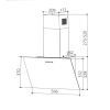 Витяжка кухонна Interline TEFFI SLIM BL A/60/GL/PB зображення 4