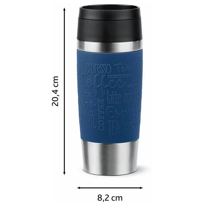 Термокружка Tefal Travel Mug Classic, 360мл, нержавіюча сталь, синій (N2020310) изображение 4