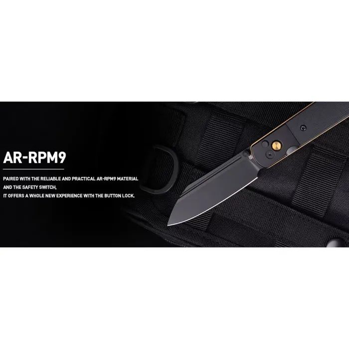 Ніж Artisan Holm AR-RPM9 Rose Gold PVD Steel+Ebony Inlay (1875P-BRG) зображення 10