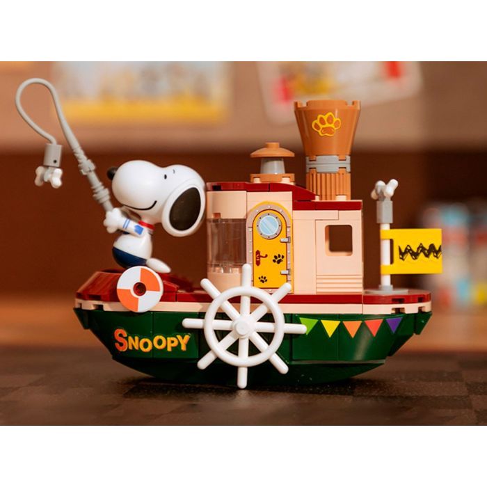 Конструктор Pantasy Snoopy - Пароход (86907) изображение 2