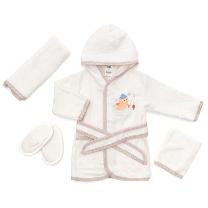 Халат детский Bimini махровый (66189-86-cream) изображение 2