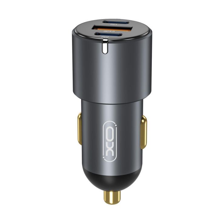 Зарядний пристрій XO CC45 1 USB QC 3.0 + 2 Type-C PD (60W) Black (XO-CC45-BK) зображення 3