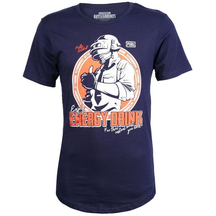 Футболка Jinx PUBG - Energy Drink Drop Tail Tee Navy, L (JINX-9587 NVL)